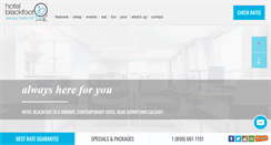 Desktop Screenshot of hotelblackfoot.com